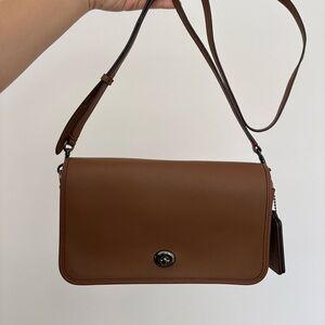 Coach Brown Leather Crossbody Bag
